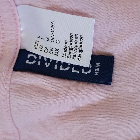 Divided pink short sleeve "Tropical" graphic print tee - Picture 8 of 10